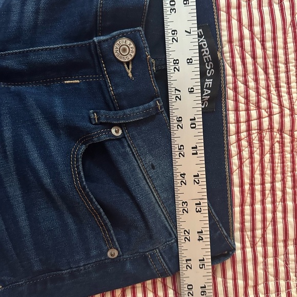 Express Jeans Dark Blue Denim - Picture 4 of 7